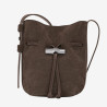 Longchamp - Sac seau souple Le Roseau Moka